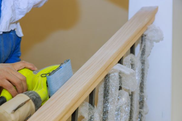 Handrail Sanding in Sandpoint